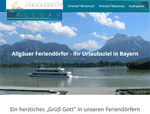 Tablet Screenshot of feriendorf-allgaeu.de